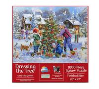 SUNSOUT INC - Dressing The Tree - 1000 pc Jigsaw Puzzle by Oleg Gavrilov - Finished Size 20" x 27" - MPN# 61948