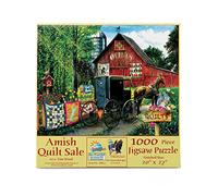 SunsOut Jigsaw Puzzle 1000 pieces - Tom Wood - Amish Quilt Sale