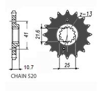 SUNSTAR 394-15 Chain Pinion