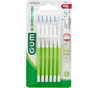 Gum Bi-direction interdental brushes 0.7 mm, pack of 6, white, value pack (3 x pack of 6)