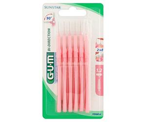 Sunstar Gum Bi-Direction Interdental Brushes 1.2 mm Pack of 6