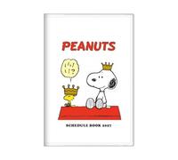 Sunstar Stationery S2960044 Snoopy Goods Character Notebook 2027 Monthly B7 White
