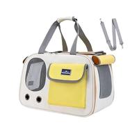 SunStarsPets Pet Carrier, For Cats and Dogs, Foldable, For Driving, Traveling, Hospital, Disaster Prevention, Evacuation, Prevents Popping Out, Breathable, Washable Mat, Lightweight, Belt Removable