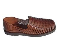 Sunsteps Rocky Men's Hand Woven Leather Huarache Sandal for All-Day Comfort Medium Brown Size: 12