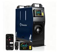Sunster 2KW Diesel Heater All-in-One with Bluetooth & Remote, Portable 12V/24V & 230V Car Heater for Campervan RV Truck, 5L Tank 40H Run Time, Silent Oil Pump with Overheat Protection(TR B1)