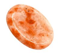 Sunstone Crystal Worry Stone, Natural Gemstone Thumb Rubbing Stone - Fidget Palm Stone Healing Crystal