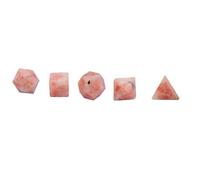 Sunstone Pocket Palm Reiki Stones Solids Sacred Geometry Set "Blessfull Healing"