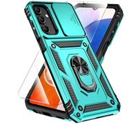 SunStory Phone Case for Samsung Galaxy A16 5G Case with HD Screen Protector & Slide Camera Cover & Kickstand, [Military-Grade] Phone Case for Samsung A16 5G (Teal)
