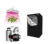 SunStream Indoor Grow Tent Kit with LED Grow Light, 6-inch Fan, Carbon Filter, Ventilation Ducting (101020Grow Tent+6Inch Combo+1000W LED)