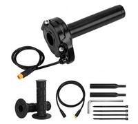 SUNSUI Ebike Full Twist Throttle for Macfox HappyRun Heybike Freego | Surron Style Upgrade/Replacement for Electric Dirt Bikes with Rolling Bearing Plug & Play 3-Pin Waterproof Connector