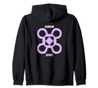 Sunsum Spirit or Soul Gyaman Adinkra Zip Hoodie