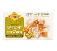 Suntat Turkish Delight with Pistachios 360g - Authentic Lokum - Premium Halal Sweet Treats - Traditional Turkish Confectionery Gift Box
