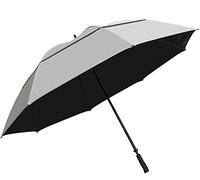 SunTek 68" UV Protection Wind Cheater Vented Canopy Umbrella, Black, One Size, Modern