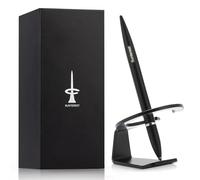 SUNTEREST Magnetic Levitating Rollerball Gel Pen with Metal Base, Luxury Floating Cool Space Fidget Pen, Office Desk Toy Gadgets Decor Accessories, Birthday Leaving Unique Gifts for Men Adult (Black)