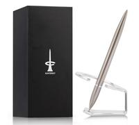 SUNTEREST Magnetic Levitating Rollerball Gel Pen with Metal Base, Luxury Floating Cool Space Fidget Pen, Office Desk Toy Gadgets Decor Accessories, Birthday Leaving Unique Gift for Men Adult (Silver)