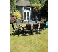 Suntime Venice 2m Table & 8 Armchair Dining Set