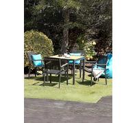 Suntime Venice 90cm Table & Stacking Chair Dining Set