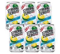 Suntory -196℃ Strong Zero Sugar Free Sparkling Shōchū Highball (Chūhai) Spritzer 350ml 9% Alc./Vol - Double Citrus Depressa (Pack of 6)