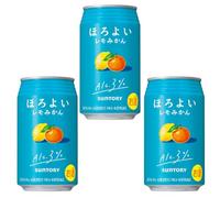 Suntory Horoyoi Japanese Cocktail Lemon Orange Flavour Premade & Easy To Drink Cocktail Spirit Liquor 350ml 3% alc./vol (Pack of 3)