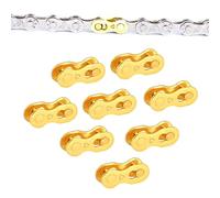 SUNTRADE 8 Pairs Bicycle Missing Link, 6/7/8/9/10/11/12 Speed Bike Chain Connector Lock Set, MTB Road Bicycle Connector for Quick Master Link Joint Chain pin (6 7 8 Speed)