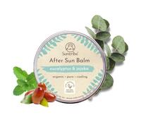 Suntribe Natural After Sun Balm Eucalyptus & Jojoba - 100 ml, 100% Organic & Natural - Peppermint & Eucalyptus Smell (Perfume Free) - Cooling & Soothing - Minimalistic Formula, Zero Waste