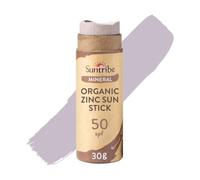 Suntribe Natural Mineral Zinc Sun Stick SPF 30-30 g, Mud Tint, Organic - 100% Natural, Reef Safe, Mineral UV-Filter - Very Water Resistant, Zero Waste - Winner Beauty Shortlist Awards 2022