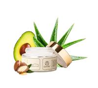 Suntribe Natural Night Cream with Hyaluronic Acid, Retinol & Niacinamide / 50 ml - 3x Anti-Ageing Effect, Organic, 100% Natural - Moisturising, with Argan Oil & Aloe Vera - No Perfume, Non-Oily, Vegan