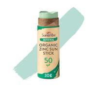 Suntribe Mineral Organic Sun Pen with Zinc SPF 50/30 g - 100% Natural, Reef Proof, Mineral UV Filter - Very Waterproof, Zero Waste - Mint Green