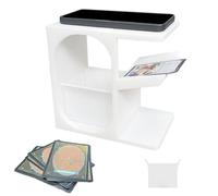 SUNUCO Card Scan Stand For MTG & TCG Card Enhanced Trading Card Scanner Stand, Easy batch fast scanning of MTG cards and price checking for game collectors (white)