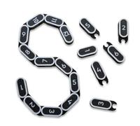 SUNUCO Modular Chain Measuring Tool for Tabletop Wargaming - 12" Detachable 1-Inch Links, Flexible Combat Gauge for Miniature Movement & Range