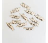 SUNUCO Personalized Height Marker Wooden Arrows for Growth Chart Ruler, Custom Name & Age Markers (Birth-18Yrs, Mom,Dad), Perfect for Growth Charts, Nursery Decor & Baby Shower Gifts.