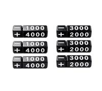 SUNUCO Rotatable TCG Power Counter Dice for Trading Card Games，Black | Adjustable Status Markers Compatible with Magic MTG & OPTCG | High Contrast Damage Trackers Card Game Accessories
