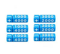 SUNUCO Rotatable TCG Power Counter Dice for Trading Card Games，Blue | Adjustable Status Markers Compatible with Magic MTG & OPTCG | High Contrast Damage Trackers Card Game Accessories