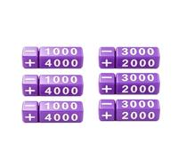 SUNUCO Rotatable TCG Power Counter Dice for Trading Card Games，Purple | Adjustable Status Markers Compatible with Magic MTG & OPTCG | High Contrast Damage Trackers Card Game Accessories