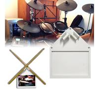 SUNUCO Wall Mount Drumstick Holder Drumstick display rack and storage featuring a personalized 4x6-inch postcard and photo slot, the perfect wall decoration and gift for drummers and music fans