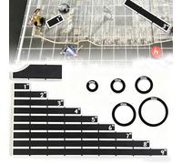 SUNUCO War Games Measuring Ruler for Warhammer, Objective Point Markers 15pcs Set, for Wargaming Measuring Sticks tools，Accessories for tabletop war games (15pcs)