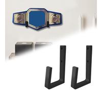 SUNUCO Wrestling Championship Belt Display Holder for Wall, Belt Horizontal Wall Mount Organizer, Wall Mounted Belt Display for Wrestlers Championship Hanging Display
