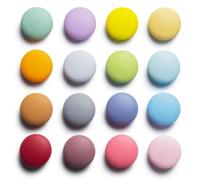 SUNURS 16/9-Piece Cute Colorful Fridge Magnets - Glossy & Matte Finish Refrigerator Magnets for Whiteboard, Locker, Kitchen, Office - Strong Decorative Magnetic Stickers (16 Colors, Multi-Pack)