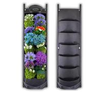 SunVara 7 Pocket Fence Planters Wall Planters for Outdoor Plants Vertical Planter Balcony Planter Vertical Garden Wall Pocket Planter Exterior Wall Planter Fence Garden