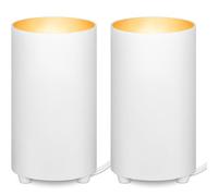 Sunvie Sunvie 2 Pack Up Lights Indoor Floor Can Light, Uplighting Spotlight Accent Lighting With 2700K Gu10 Led Bulbs, 5W Uplights Indoor Spot Light For Home Plant, 5.9 Ft Plug Cord & Foot Switch