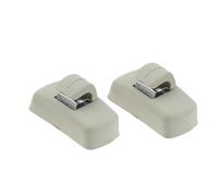 Sunvisor Hook Clip Bracket Holder For VW Golf 4 for Sharan for Passat B5 Polo 9N 3B0857561B Car Sun Visor Clip(Beige-2pc)