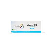 SunVit-D3 Vitamin B12 Tablets High Strength Cyanocobalamin 50mcg Support to the Reduction of Tiredness, Fatigue & Immunity One Month Plus Supply Made in UK - 50 B12 Tablets