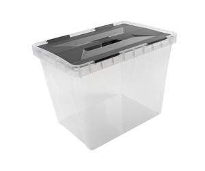 SUNWARE perfectly organised Onyx Storage Box 25 L Transparent Anthracite