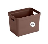SUNWARE perfectly organised Sigma Home Storage Box 18 L Chocolate