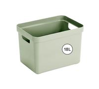 SUNWARE perfectly organised Sigma home storage box 18L green