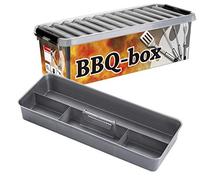 Sunware Q-Line Barbeque Box 9.5 Litre With Insert Metallic Transparent colour