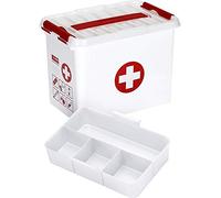 Sunware Q-Line First Aid Box 9 Litre With Insert White Red colour