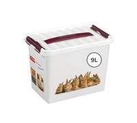 Sunware Q-Line Pet Decor Box 9 Litre White Bordeaux colour