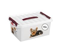 Sunware Q-Line Pet Decor Box, White/Bordeaux, One Size