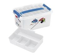 Sunware Q-Line Sewing Box 6 Litre With Insert White Blue colour
